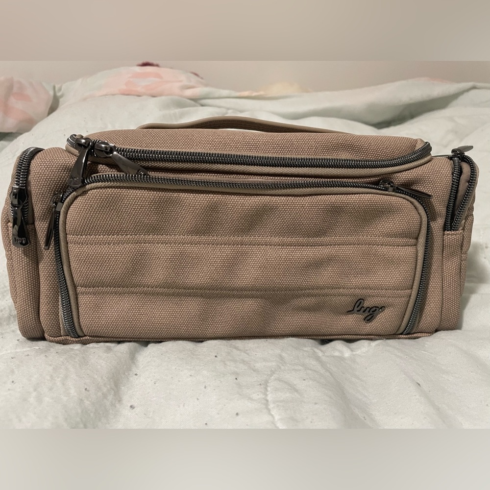 Lug trolley case Mattel luxe in sand taupe NWT